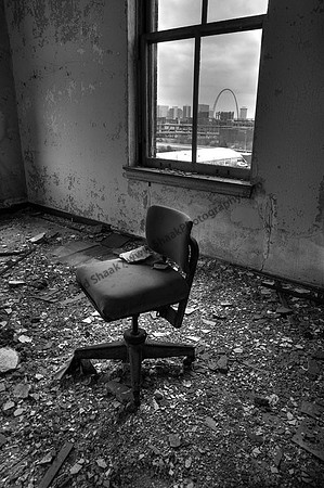St. Louis Through a window