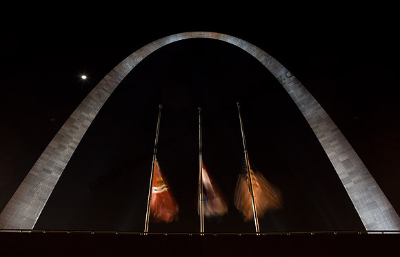 St. Louis Arch at Night
